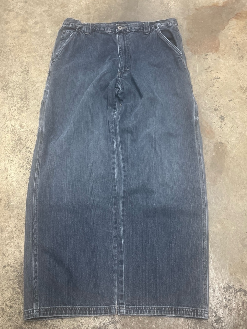 Y2K Wrangler Baggy Carpenter Jeans Men’s 36 x 32 Dark Wash Heavyweight Skater